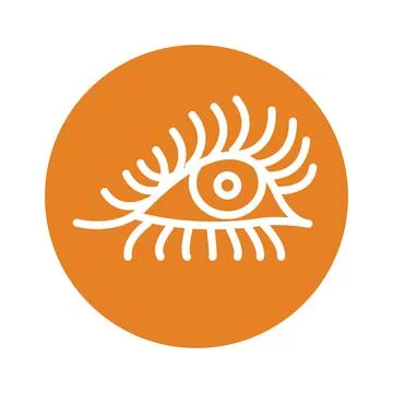 Eye icon, flat design 스톡 일러스트