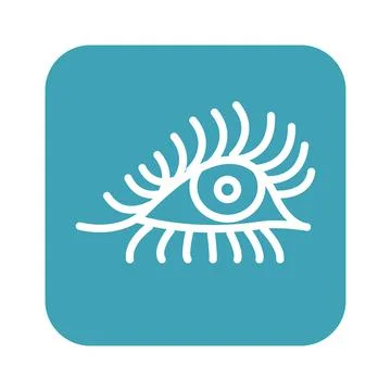 Eye icon, flat design 스톡 일러스트