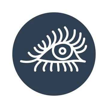 Eye icon, flat design 스톡 일러스트