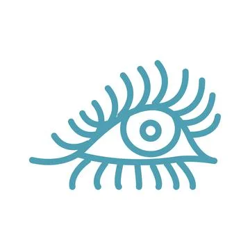 Eye icon, flat design 스톡 일러스트