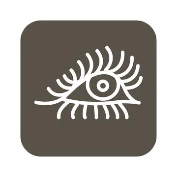 Eye icon, flat design 스톡 일러스트