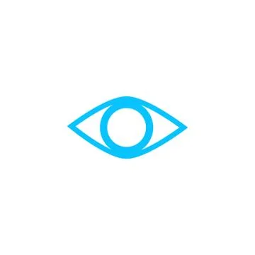 Eye icon flat. Stock Illustration