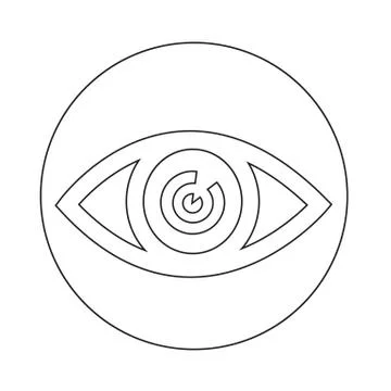 Eye icon Illustrazione stock