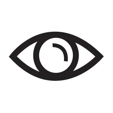 Eye icon illustration Stock Illustration
