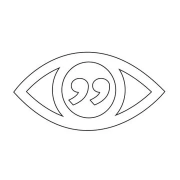 Eye icon illustration Stock Illustration