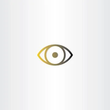 Eye icon line vector design Stock Illustration