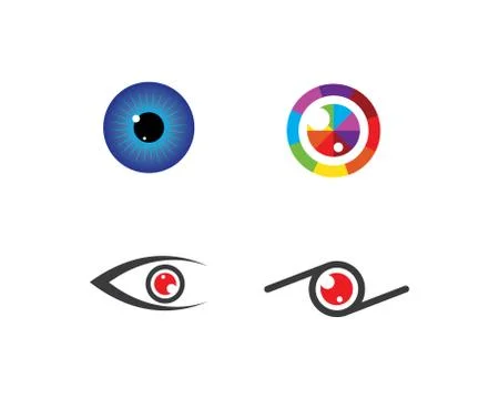 Eye icon Logo vector Template illustration Stock Illustration