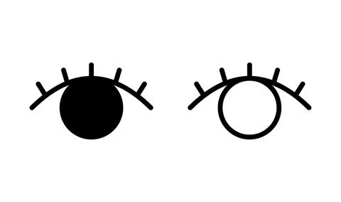 Eye icon. Look and Vision icon. Eye vector icon Stock Illustration