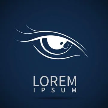 Eye icon look human vision symbol Stock Illustration