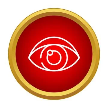 Eye icon observing, looking, and providing vision services Stock Illustration