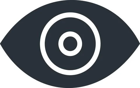 Eye icon for ophthalmology vision diagnostics Stock Illustration