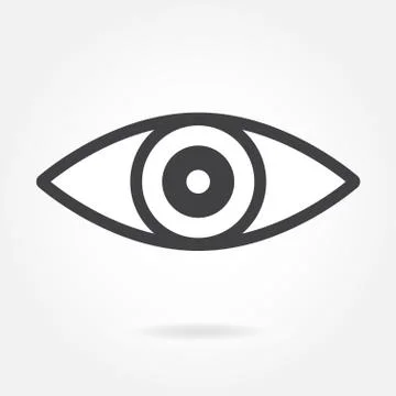 Eye icon or sign. Vector illustration. Stock Illustration