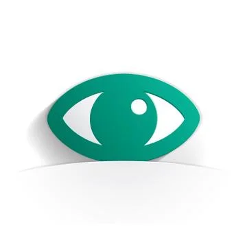 Eye icon paper Stock Illustration