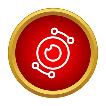 Eye icon symbolizes digital vision and advanced monitoring systems 스톡 일러스트