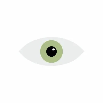 Eye icon. Vector design isolated on white background. Stock Illustration