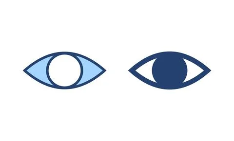 Eye icon vector. Eye sign and symbol. Look and Vision icon. Stock Illustration
