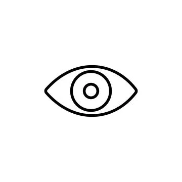 Eye icon vector. Eye vector icon. Look and Vision icon. Stock Illustration