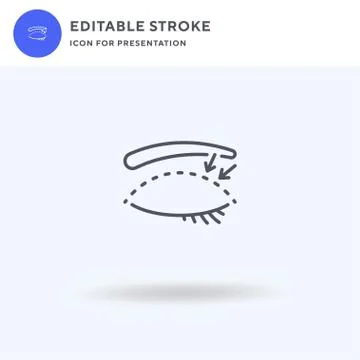 Eye icon vector, filled flat sign, solid pictogram isolated on white, logo 스톡 일러스트