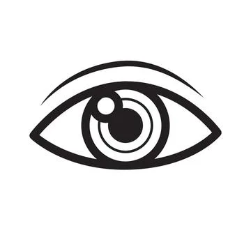 Eye icon vector Stock Illustration