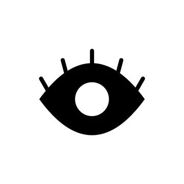 Eye icon vector illustration. Eye sign and symbol. Look and Vision icon. Stock Illustration