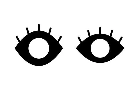 Eye icon vector illustration. Eye sign and symbol. Look and Vision icon. Stock Illustration