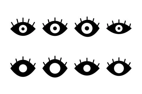 Eye icon vector illustration. Eye sign and symbol. Look and Vision icon. 스톡 일러스트