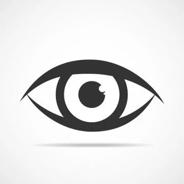 Eye icon. Vector illustration. Stock Illustration