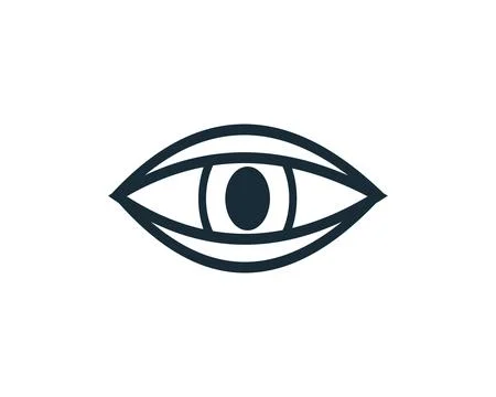 Eye Icon Vector Logo Template Illustration Design Stock Illustration