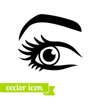 Eye icon vector. Option eleventh. Stock Illustration