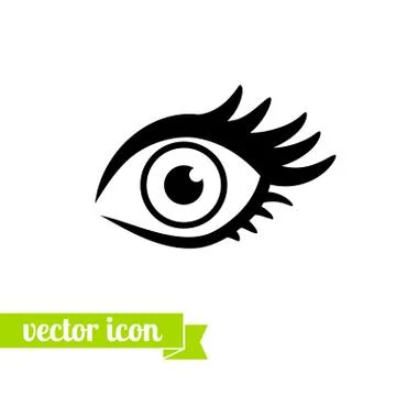 Eye icon vector. Option first. Stock Illustration