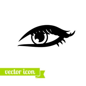 Eye icon vector. Option five. Stock Illustration