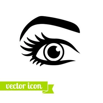 Eye icon vector. Option fourteenth. Stock Illustration