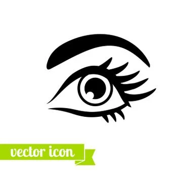 Eye icon vector. Option seventh. Stock Illustration