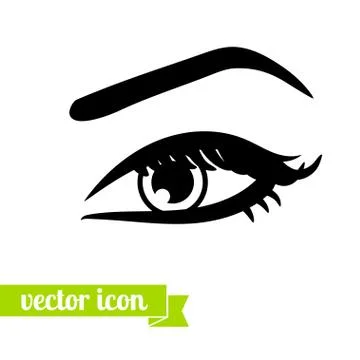 Eye icon vector. Option sixth. Stock Illustration