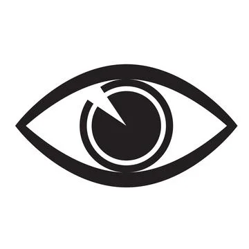 Eye icon, vector symbol isolated. Stock Illustration