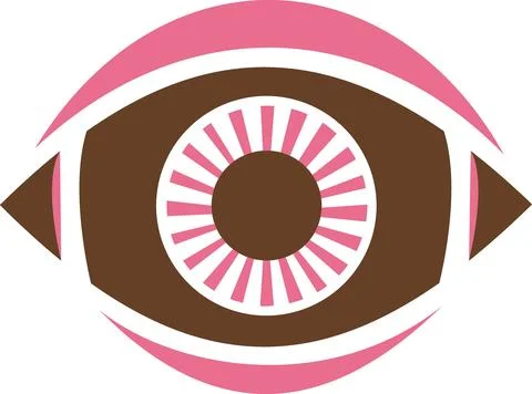 Eye icon for view and visibility options Stock Illustration