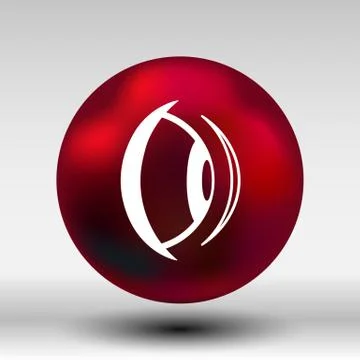 Eye icon vision view vector look see sight symbol Illustrazione stock