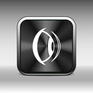 Eye icon vision view vector look see sight symbol Illustrazione stock