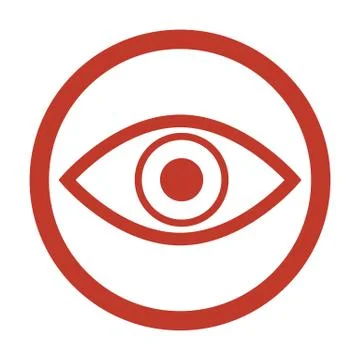 Eye icon on white background. Stock Illustration