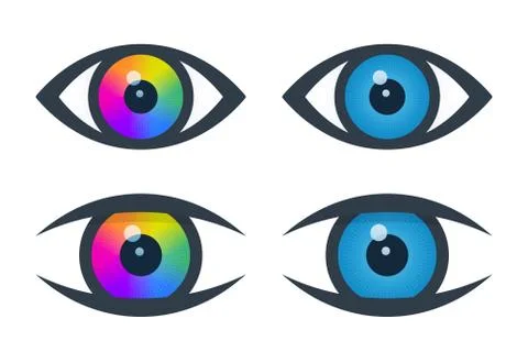 Rainbow Eye Illustrations ~ Stock Rainbow Eye Vectors | Page 9