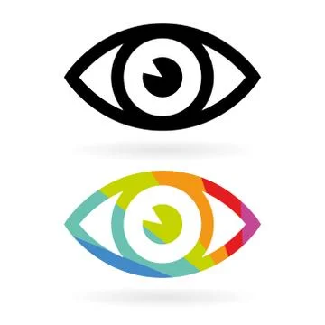 Eye icons Stock Illustration