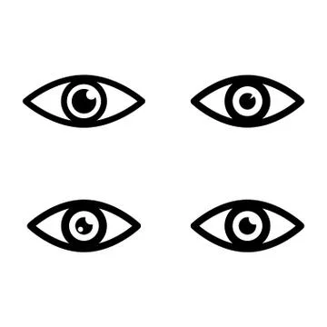 Eye icons Stock Illustration