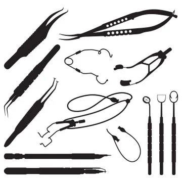 Eye instruments Stock Illustration