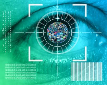 Eye interface Stock Illustration