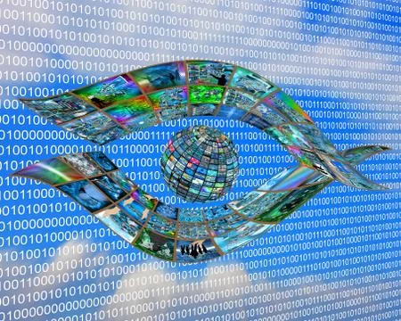 Eye of  internet Stock-Illustration