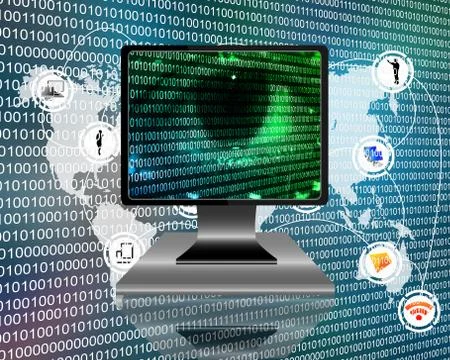 The eye of the internet Ilustración de archivo