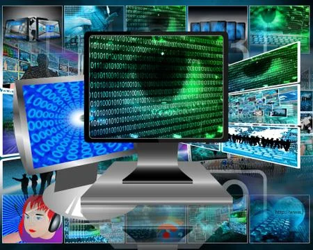 The eye of the internet Ilustración de archivo