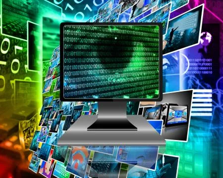 The eye of the internet 스톡 일러스트
