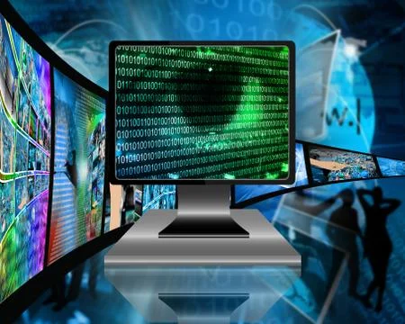 The eye of the internet 스톡 일러스트