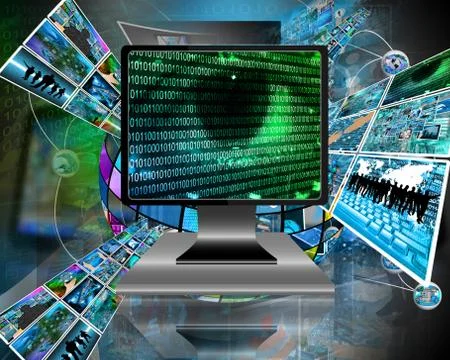 The eye of the internet 스톡 일러스트